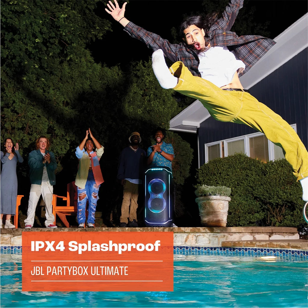 Waterproof Wi-Fi Party Speaker with Dolby Atmos and Lighting Effects E93491