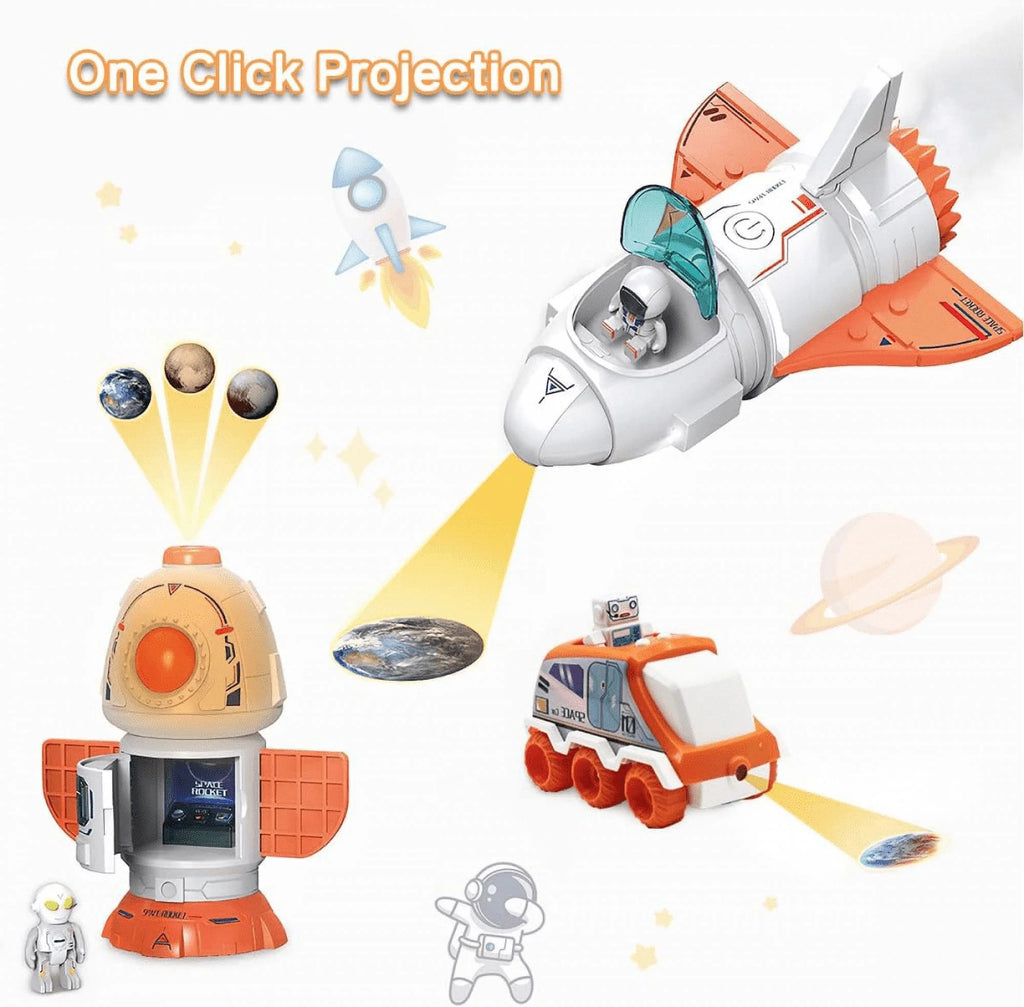 Spaceship Toy for Boys 3-8 with Sound & Lights I8401
