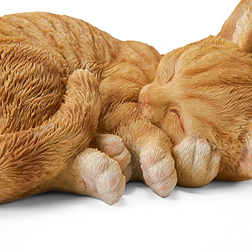 Resin Cat Garden Statue for Indoor Outdoor Decor I71634