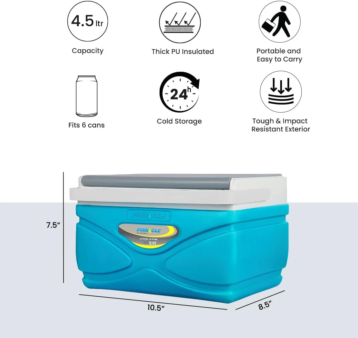 Portable Cooler 4.5 Liter for Picnic Camping Outdoor D406891