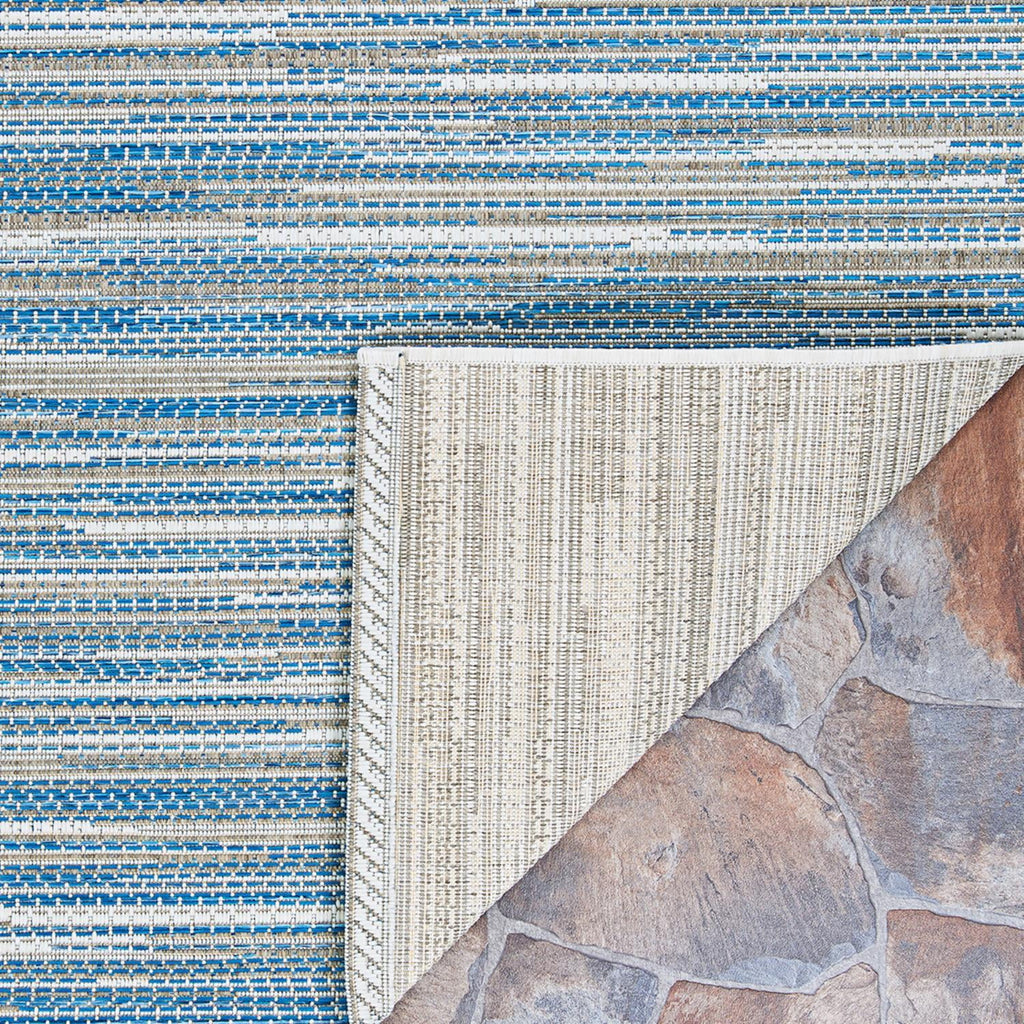 Indoor/Outdoor Area Rug, 5'3" x 7'6", Ocean-Champagne A608642