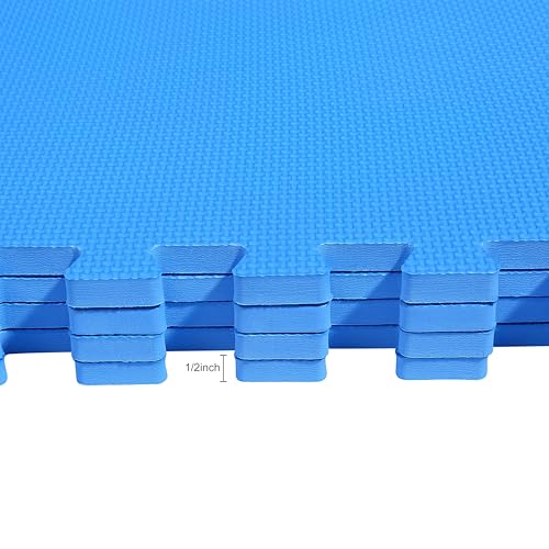 Puzzle Exercise Mat with EVA Foam Interlocking Tiles for MMA, Gymnastics and Home Gym N211438