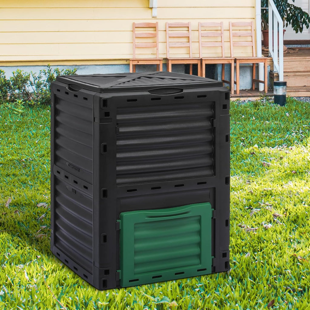 80 Gal Garden Compost Bin, BPA Free, Outdoor Compost Box G529864