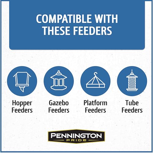 Wild Bird Seed for Outside Feeders, High-Protein, No-Waste, 15-lb Bag F570741