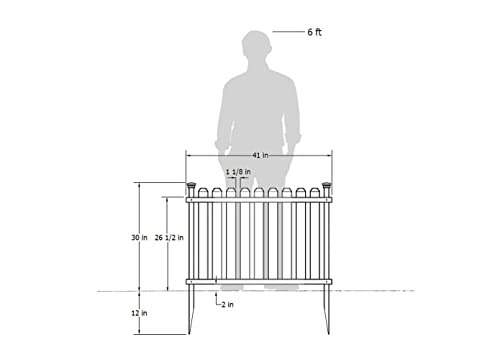 Puppy and Garden Fence Kit 2 Panels, White D693