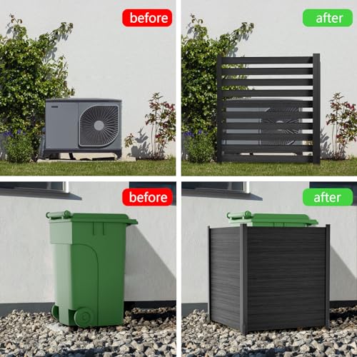 Air Conditioner Fence Panels 38"W x 42"H, 2 Panels with Metal Stake D87973