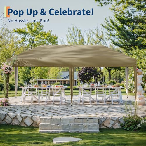 Pop Up Canopy Tent with Roller Bag and Adjustable Height O962