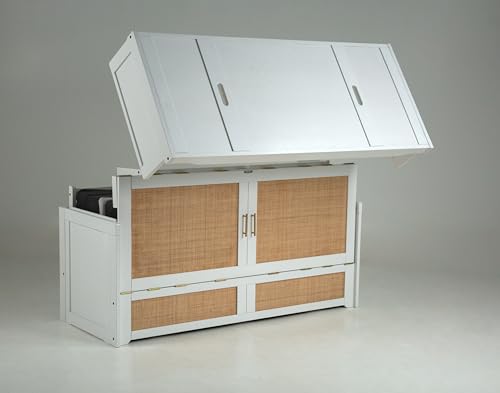 Murphy Cube Cabinet Bed (White, Queen) M597282