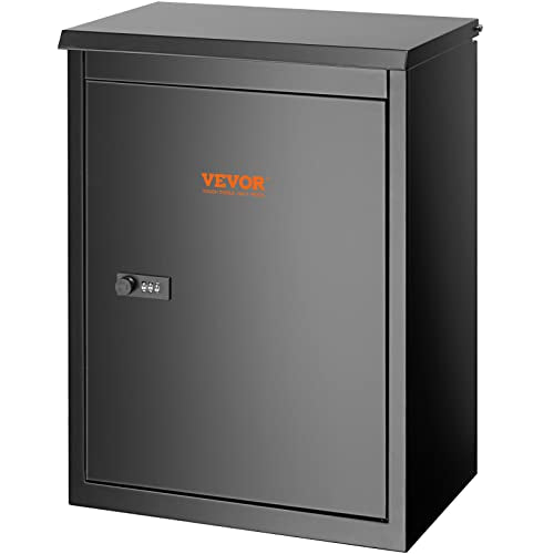 Wall Mounted Parcel Delivery Box, Extra Large Lockable, Galvanized Steel, Waterproof T97524