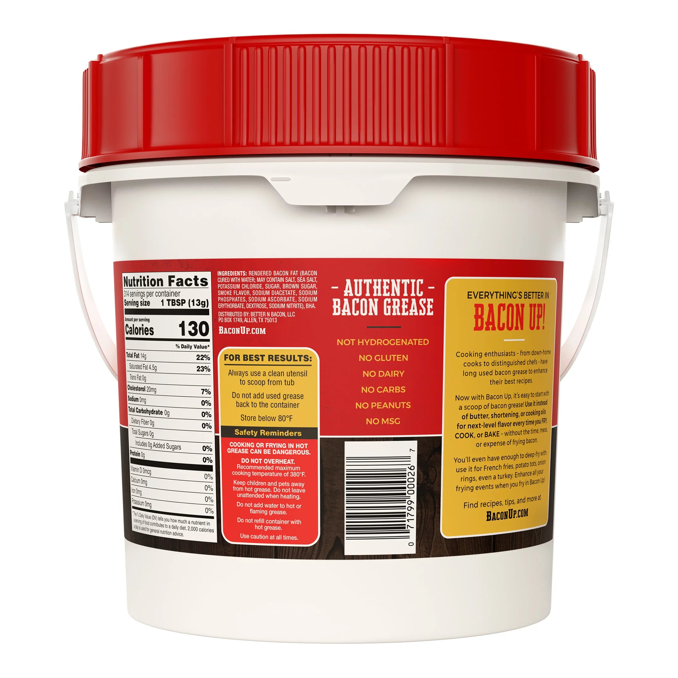 Bacon Grease, 9lb Pail S49811