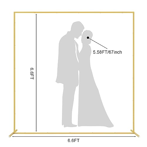 Gold Square Backdrop Stand for Wedding Party Photo Background W8961