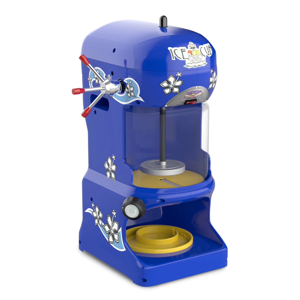 Ice Cube Shaved Ice Machine, Electric Block Ice Shaver & Snow Cone Maker, Blue K25377