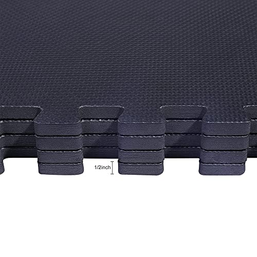 Puzzle Exercise Mat with EVA Foam Interlocking Tiles for MMA, Gymnastics and Home Gym N211438