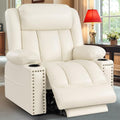 Large Power Lift Recliner Chair for Elderly with Heat and Massage, USB Port, Dark Brown A742