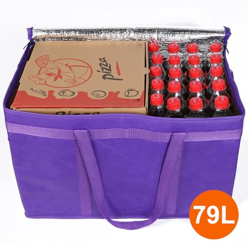 Insulated Food Delivery Bag Hot Cold Meal Carrier Cooler Tote K646948