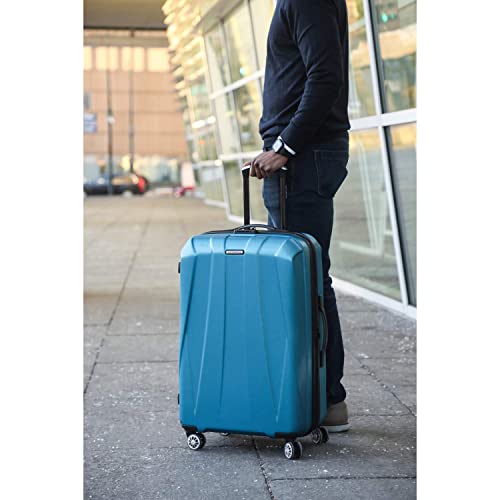 Hardside Expandable Carry-On Luggage with Spinner Wheels, Black, 20-Inch S82043
