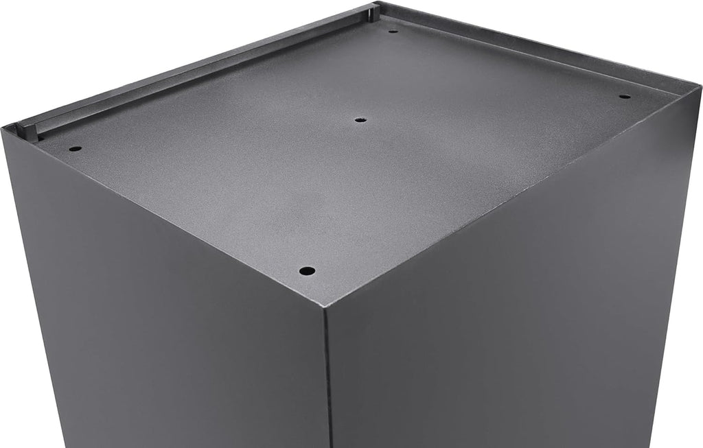 Steel Parcel Drop Box with Tamper-Resistant Slot & Key Lock S157962