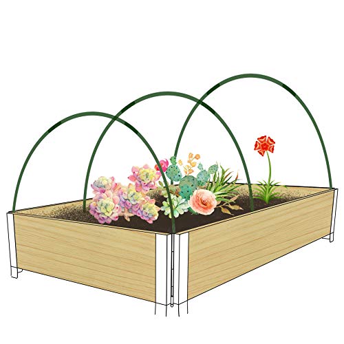Garden Hoops for Raised Beds, Row Cover, Netting 72PCS L163