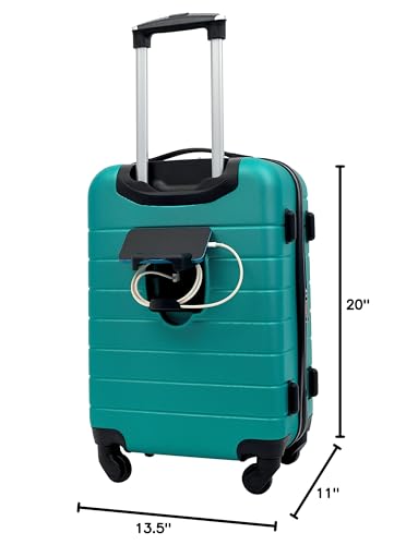 Smart Luggage Set with Cup Holder and USB Port, 20-Inch Carry-On K967