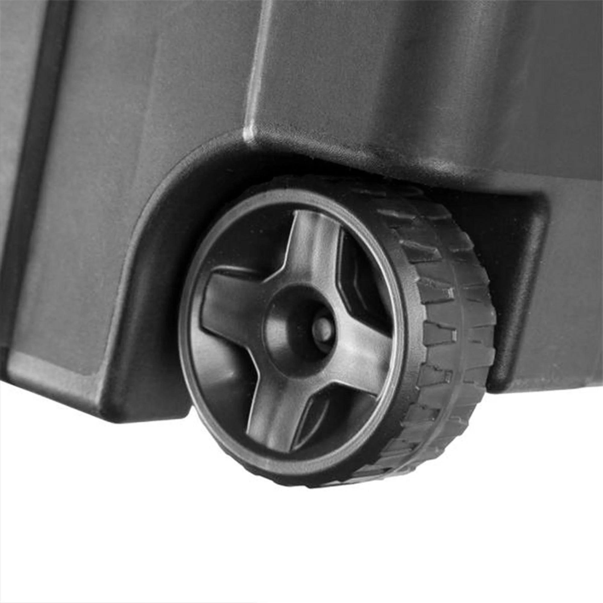 40 Gallon Wheeled Industrial Storage Tote, Black (8 Pack) B695
