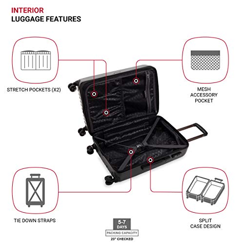 Expandable Hardside Carry-On Luggage with Spinner Wheels and TSA Lock F31623