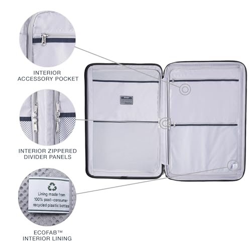 Hardside Expandable Carry-On Luggage with 8 Spinner Wheels and TSA Lock J560758