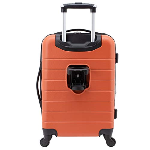 Smart Luggage Set with Cup Holder and USB Port, 20-Inch Carry-On K967
