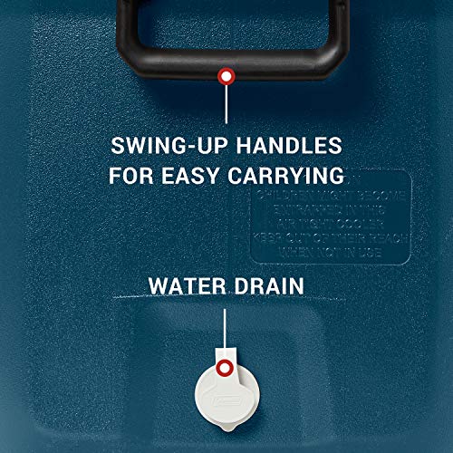 Insulated Portable Hard Cooler, Leak-Resistant, Keeps Ice up to 5 Days V620