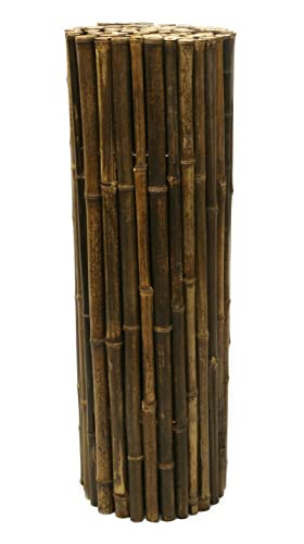Natural Bamboo Fencing Garden Screen Rolled Fence Panel 6 ft H x 8 ft L D6994