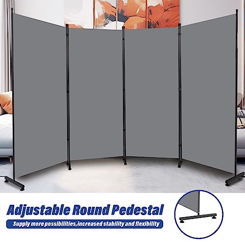 Room Divider 6ft 3 Panel Portable Fabric Partition Screen H7762