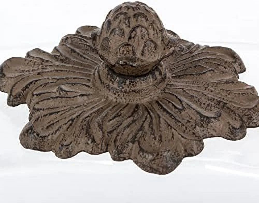 Ceramic Butter Dish with Metal Leaf Design V8413