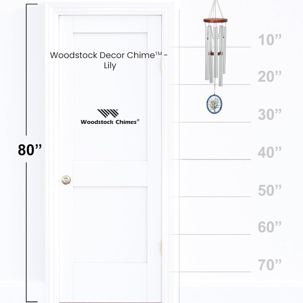 Silver Wind Chimes for Outdoor Garden Patio Decor A5803