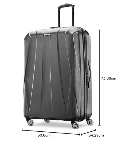 Hardside Expandable Carry-On Luggage with Spinner Wheels, Black, 20-Inch S82043