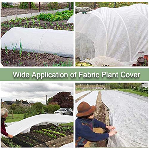 Plant Covers Freeze Protection 10x50ft Garden Floating Row Cover Vegetable Frost Blanket Winter Frost Cloth Y246728