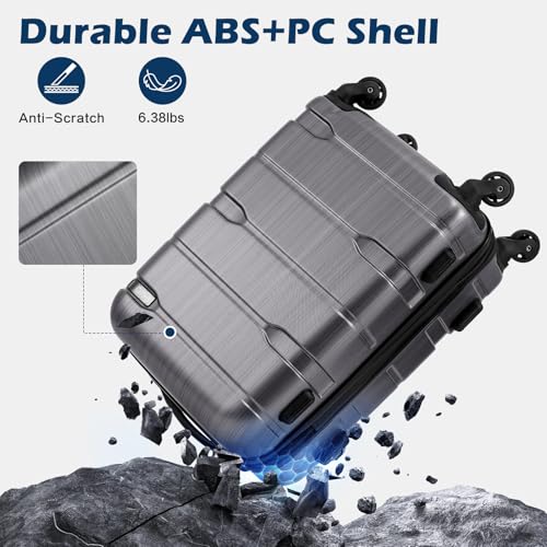 PC+ABS Spinner Suitcase with TSA Lock, 20in Carry-On Q530