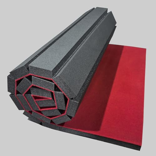 Indoor Gymnastics Track Mat with Grippy Carpet Top for Fitness and MMA U87004
