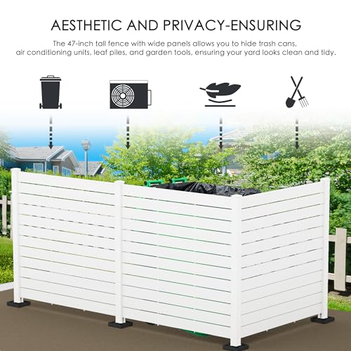 Outdoor Privacy Screens 50"W x 47"H Fence Panels for Patio Backyard H560698