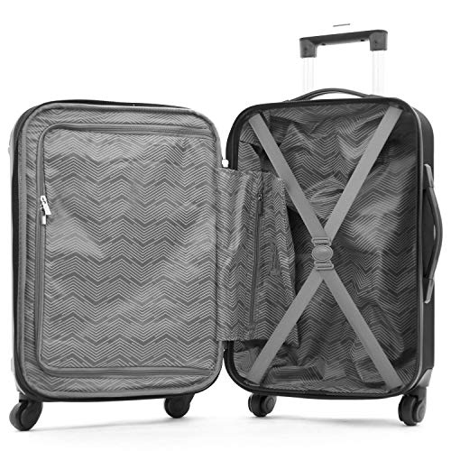 Hardside Luggage 4-Piece Set, Black J441