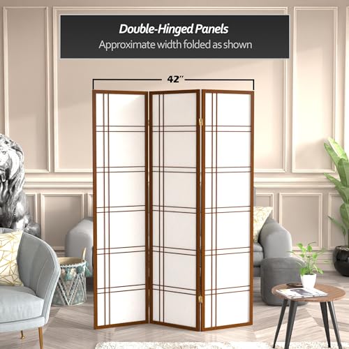 6 Panel Honey Room Divider X65165