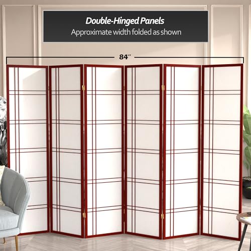 6 Panel Honey Room Divider X65165