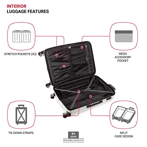 Expandable Hardside Carry-On Luggage with Spinner Wheels and TSA Lock F31623