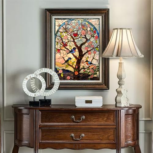 Diamond Painting Kits for Adults - Colorful Tulip DIY Round Full Drill 5D Diamond Art H815989