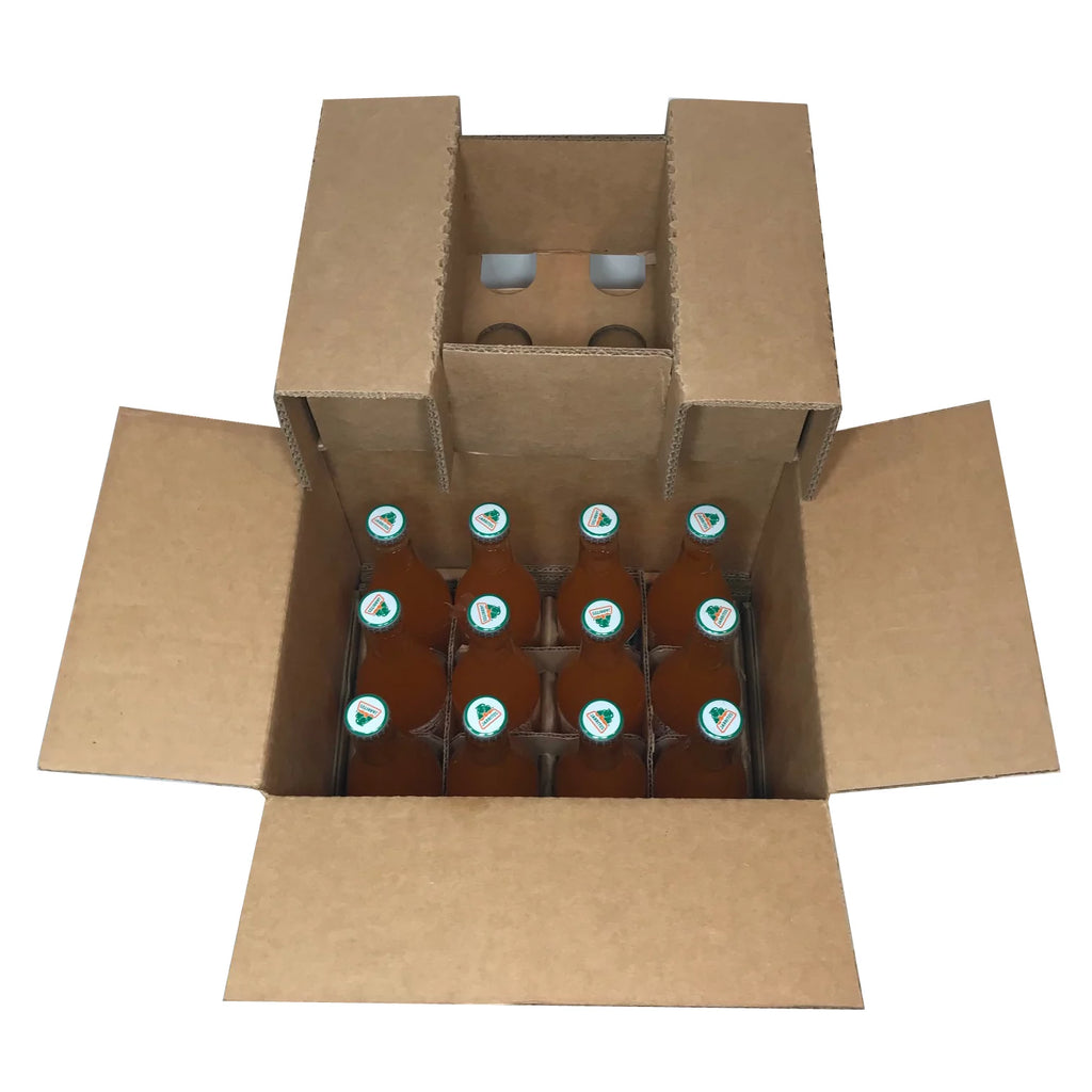 Mandarin Natural Flavor Soda with Real Sugar, 12-Pack Glass Bottles T130