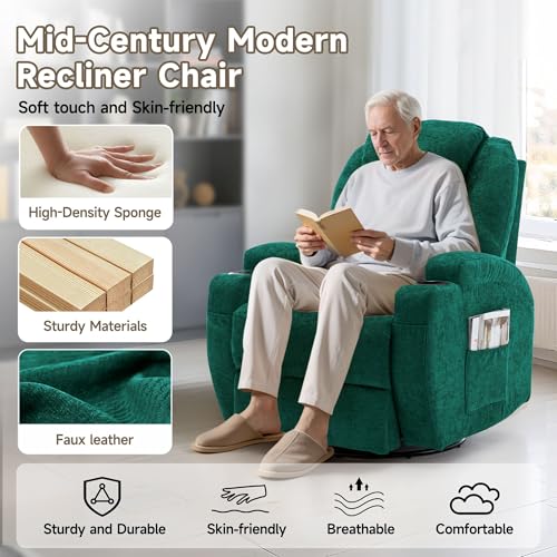 Rocking Recliner Chair with Massage and Heat E368