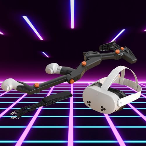 VR Gunstock for Quest 2 3 3S Pro – Adjustable FPS Controller Accessories with Magnetic Attachment K7582