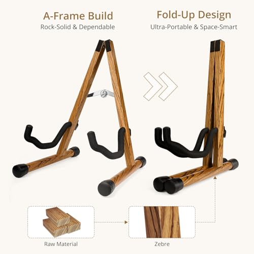 Foldable Hardwood Guitar Stand N691996
