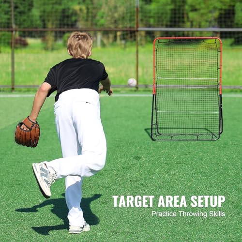 Baseball and Softball Rebounder Net with Pitching Target K192266