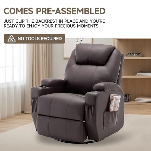 Rocking Recliner Chair with Massage and Heat E368