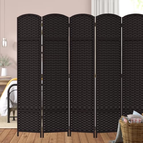 4 Panel Room Divider Screen 5.6 Ft Tall Folding Privacy Partition N658