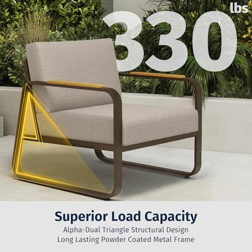 4-Piece Outdoor Patio Set with Sofa and Tempered Glass Table F97509